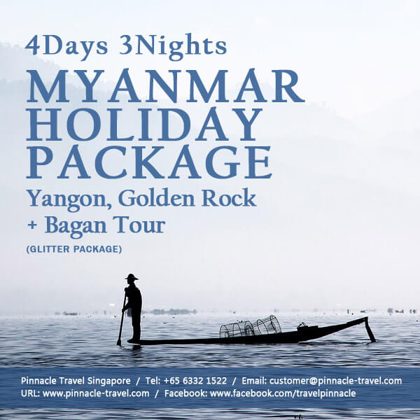4 days 3 nights yangon golden rock bago myanmar holiday tour package from singapore