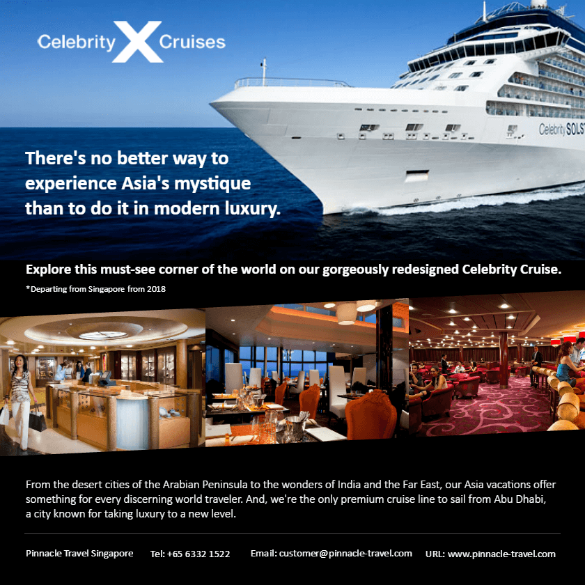 celebrity cruise holiday vacation oversesa travel trip from singapore packages