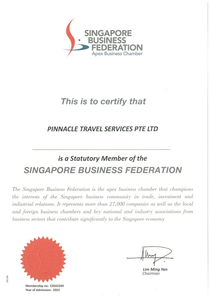 Singapore Business Federation Certificate