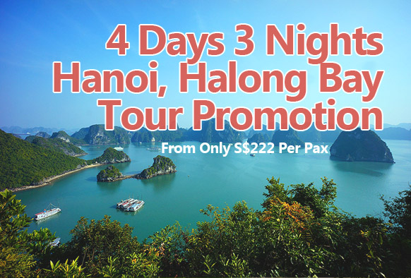 hanoi halong bay vietnam travel promotion from singapore